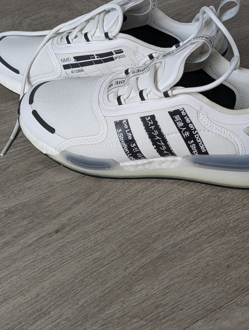 Men's Adidas NMD V3 (FZ5965) - White/Black, Size 8